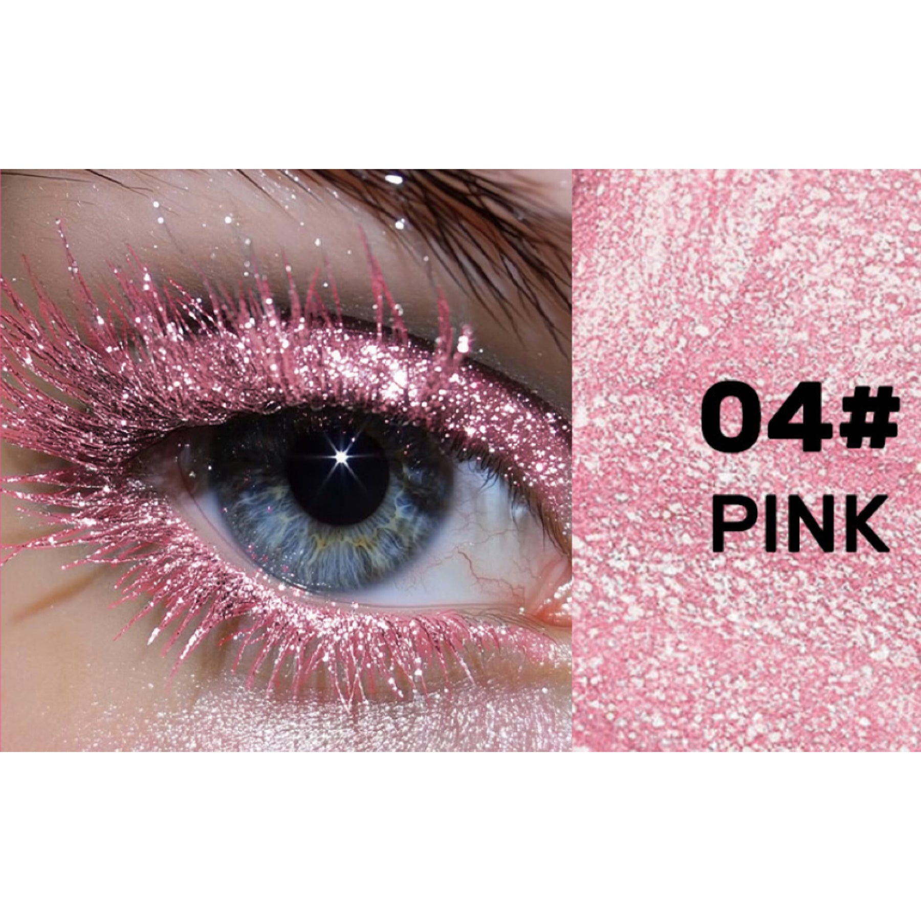 Diamond Dust Sparkle Mascara-Snowflake Glitter, Smudge-Proof & Waterproof for Dazzling Eyes