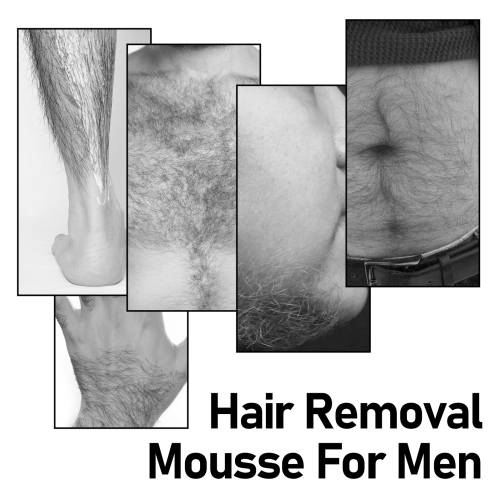 EELHOE Mousse Hair Removal For Men, Body Hair Chest Thighs Underarms Gentle Non-Irritating Clean Hair Removal Mousse