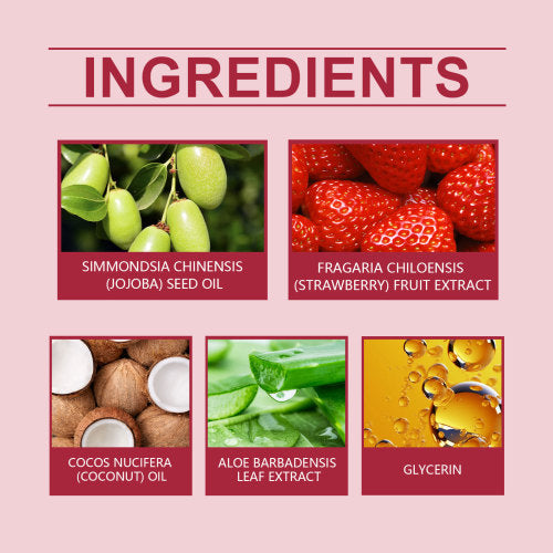 OceAura Strawberry Body Care Oil Refreshing Fragrant Strawberry Gentle Moisturizing Body Skin Essential Oil