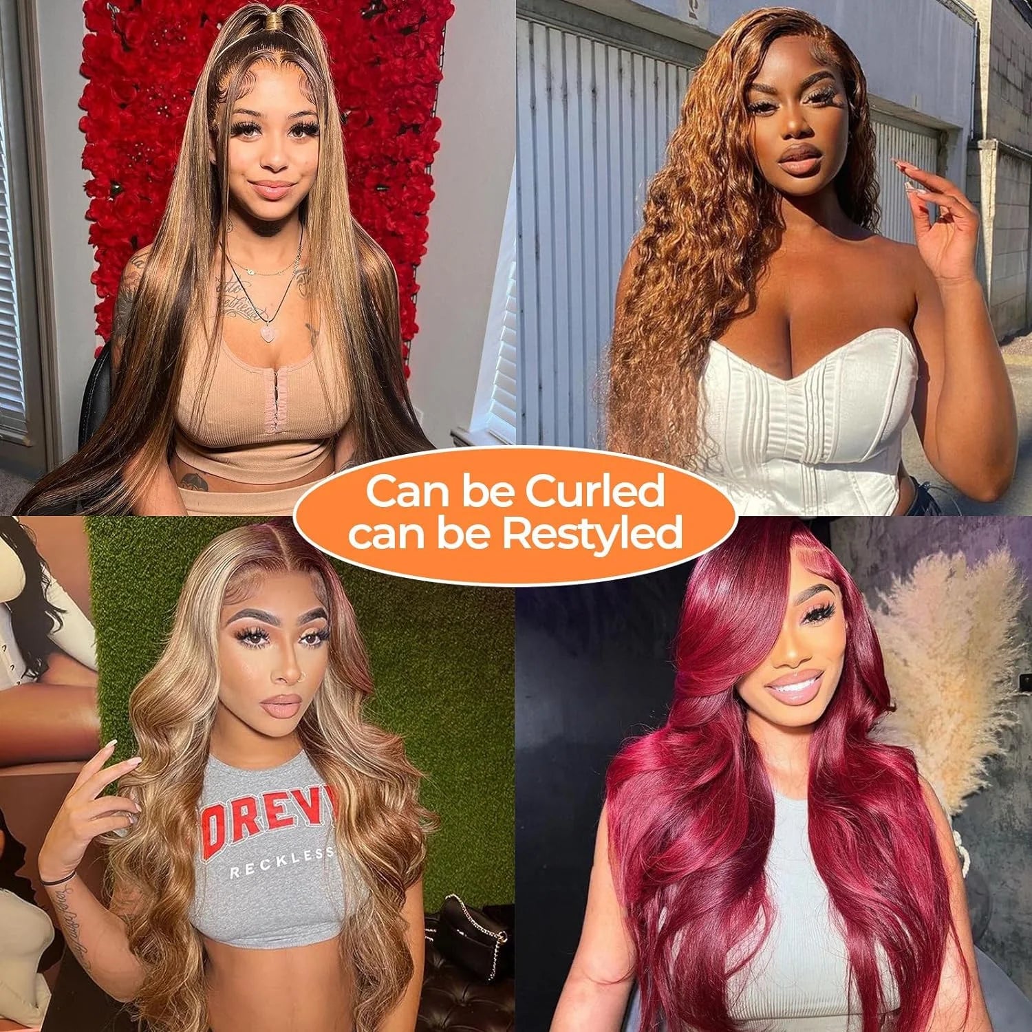 Glueless Wear And Go Highlight Straight Wig Human Hair For Women 13x6 Hd Frontal Wig Honey Blonde Lace Front Wigs On Sale