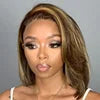 Wholesale Blonde Color Glueless Human Hair Full 13x6 HD Lace Frontal Wig 250% Density Body Wave Lace Front Wig for Black Women