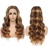 Honey Blonde HD Lace Front Wigs Human Hair Pre Plucked Natural Hairline 180 Density 4/27 Highlights Glueless 16 Inch