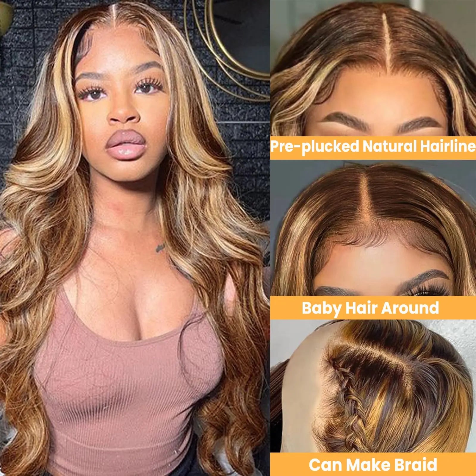 Wholesale Inventory Brazilian Hair Body Wave HD Lace Front Wig,Virgin Cuticle Aligned Full Lace Human Hair Wig for Black Women