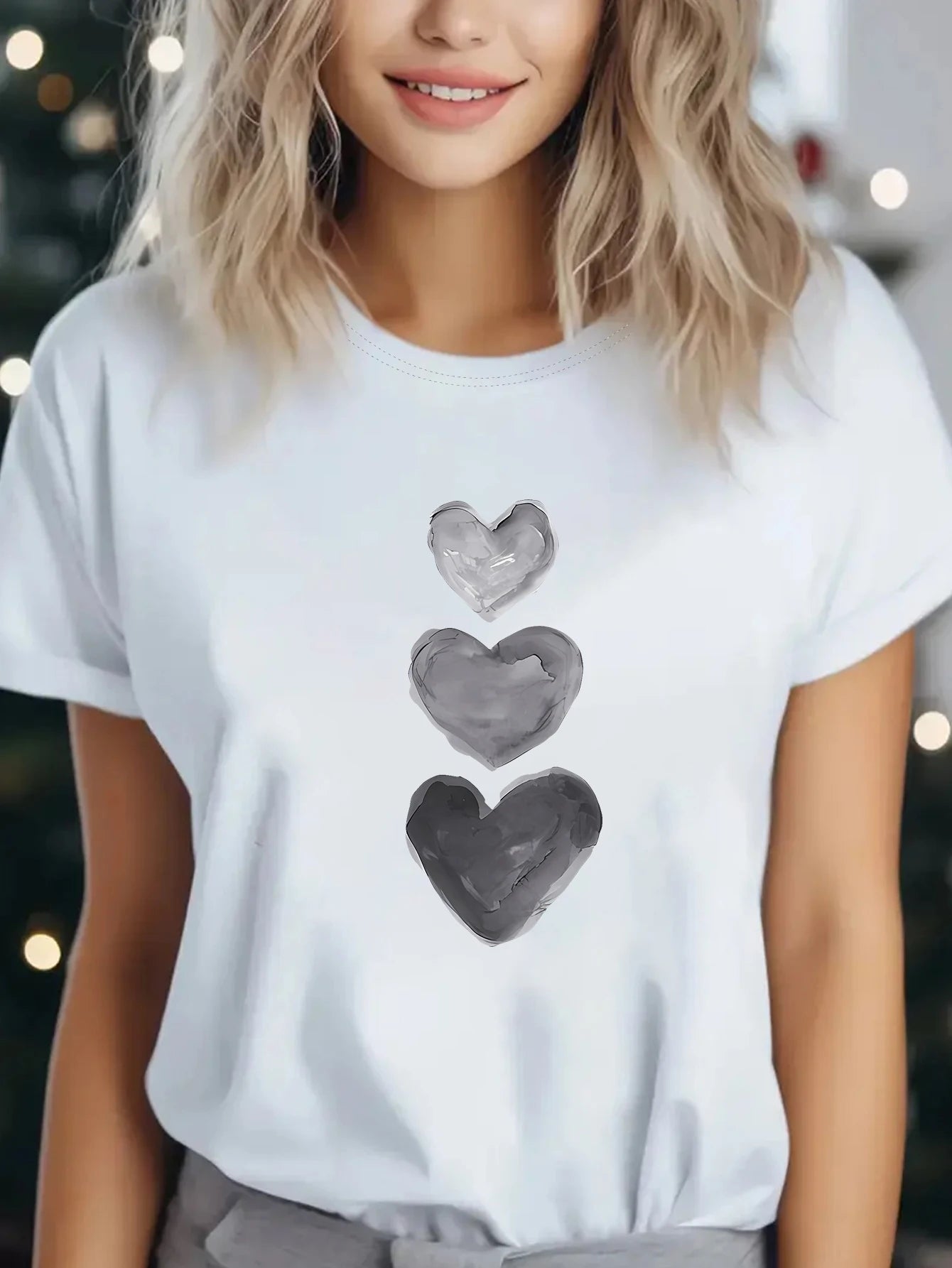 Women's High Quality 100% Cotton Woven Casual T-Shirt Breathable Anti-Wrinkle Quick Dry Hip Hop New Fashion Regular Short Sleeve