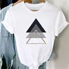 Women's High Quality 100% Cotton Woven Casual T-Shirt Breathable Anti-Wrinkle Quick Dry Hip Hop New Fashion Regular Short Sleeve