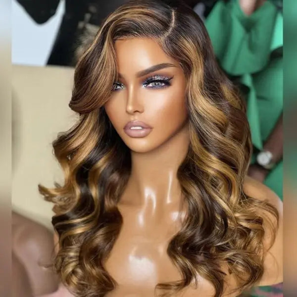 High Quality Raw Human Hair 4x4 Lace Closure Wig P427 Body Wave 150% Density Body Wave Human Hair Lace Human Hair Wig