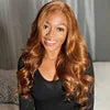 Wholesale Blonde Color Glueless Human Hair Full 13x6 HD Lace Frontal Wig 250% Density Body Wave Lace Front Wig for Black Women