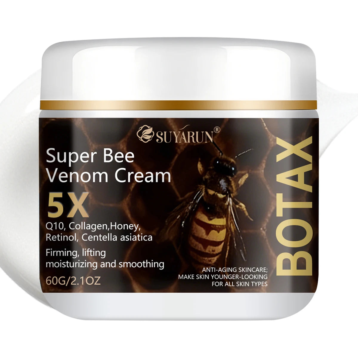 SUYARUN Super Bee Venom Botax Cream - Anti-Wrinkle, Firming & Hydrating Facial Treatment, For All Skin Types, Free Shipping.