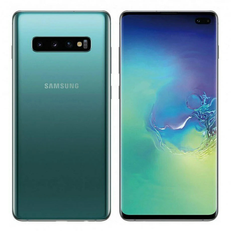Samsung Galaxy S10+ G975U1 S10 Plus 6.4" OLED 8/128/512GB 12/1TB Snapdragon NFC 4G LTE Original Unlocked Android Cell Phone