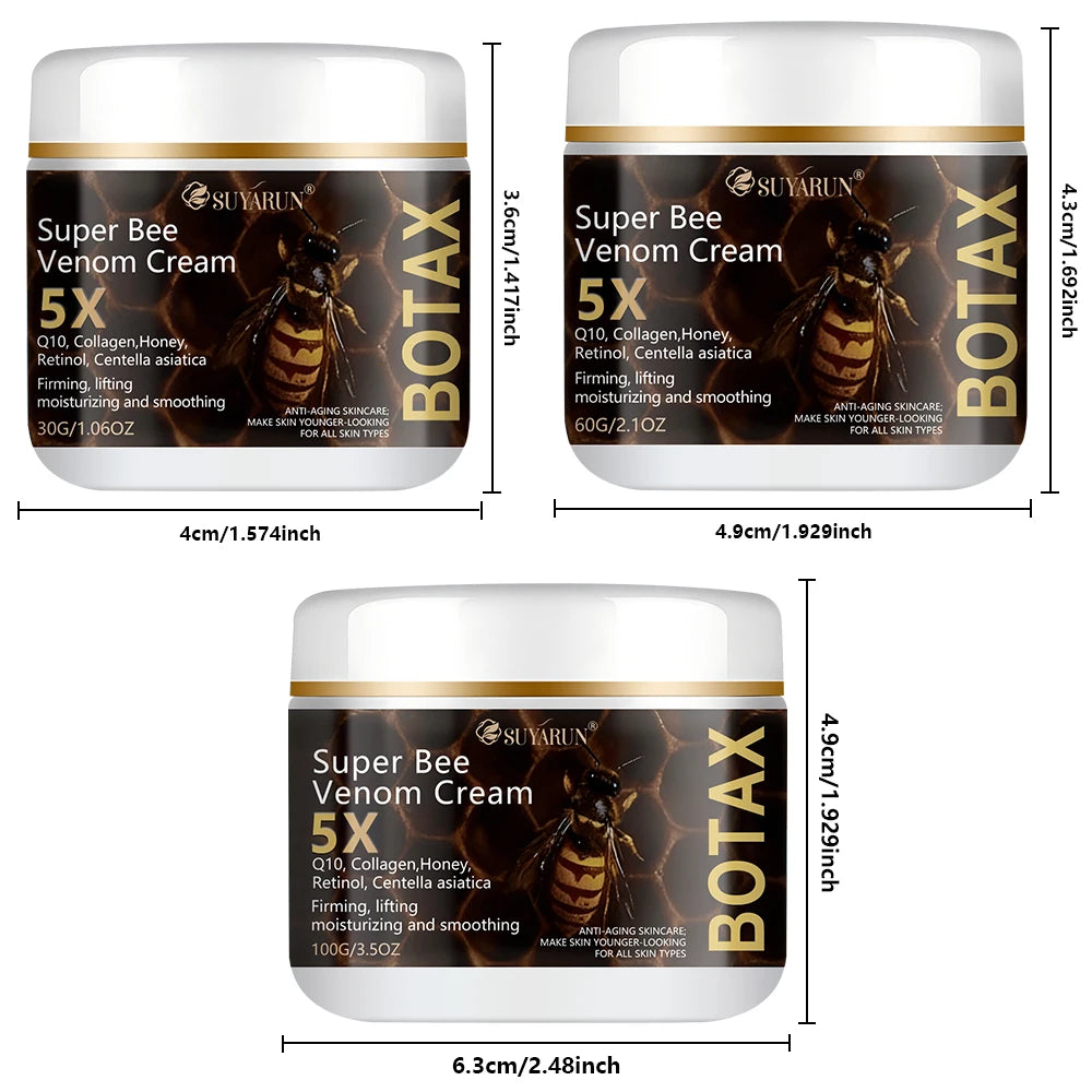 SUYARUN Super Bee Venom Botax Cream - Anti-Wrinkle, Firming & Hydrating Facial Treatment, For All Skin Types, Free Shipping.