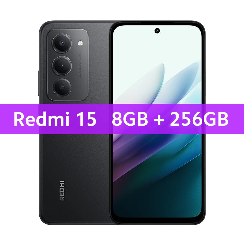 【Brand+】Redmi 15 Global Version Smartphone 6.9" 50MP 7000mAh battery 33W fast charging IP64 Snapdragon® 685 Mobile Platform