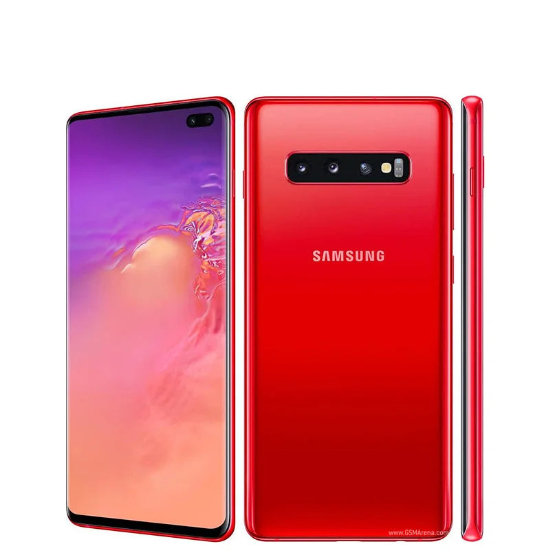 Samsung Galaxy S10+ G975U1 S10 Plus 6.4" OLED 8/128/512GB 12/1TB Snapdragon NFC 4G LTE Original Unlocked Android Cell Phone