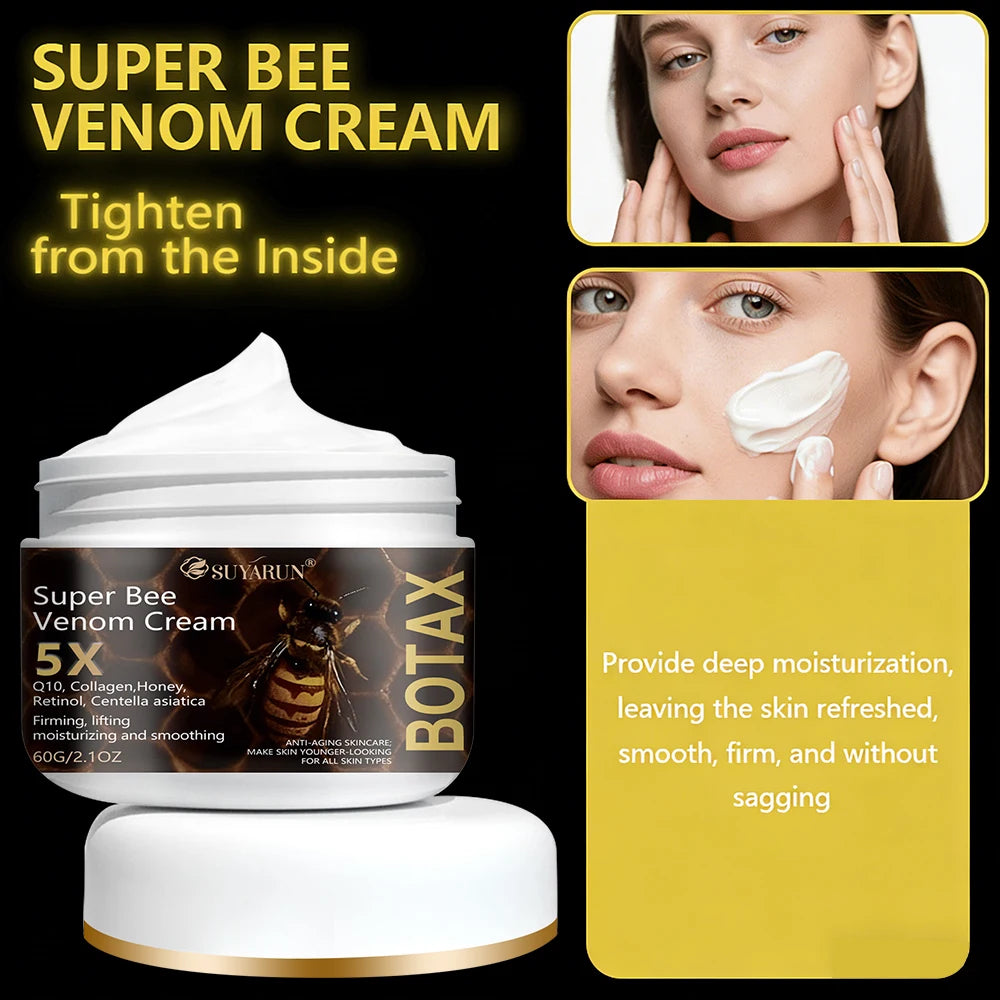 SUYARUN Super Bee Venom Botax Cream - Anti-Wrinkle, Firming & Hydrating Facial Treatment, For All Skin Types, Free Shipping.