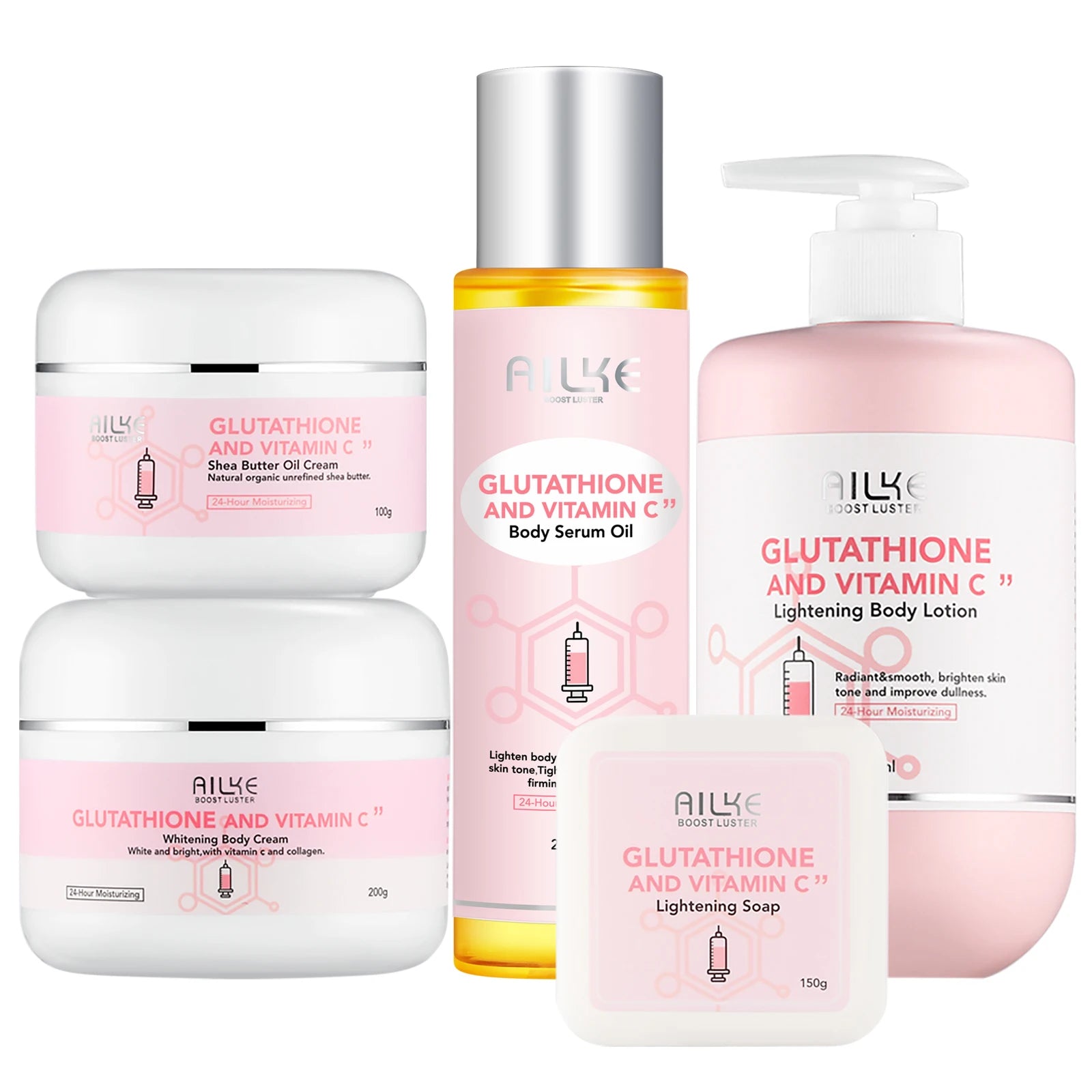 AILKE Whitening Skin Care Cream, Lightening Lotion, Remove Dark Spots With Glutathion, Shea Butter, Moisturizing Body Cream