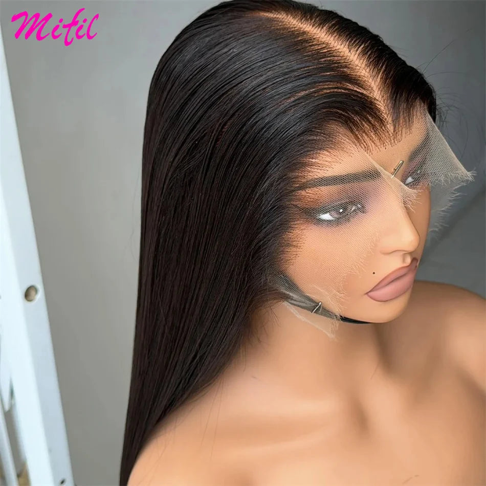 Perruque Bone Straight HD Lace 13x6 – 36 po, 4x4 Closure