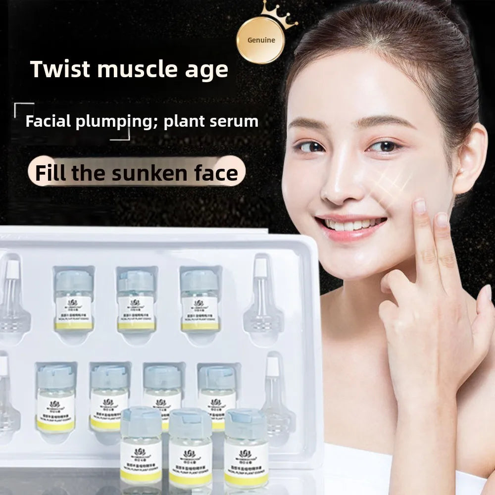 Beauty salon facials, plumping and plumping plant essences, hydrating and lightening temples, facial set