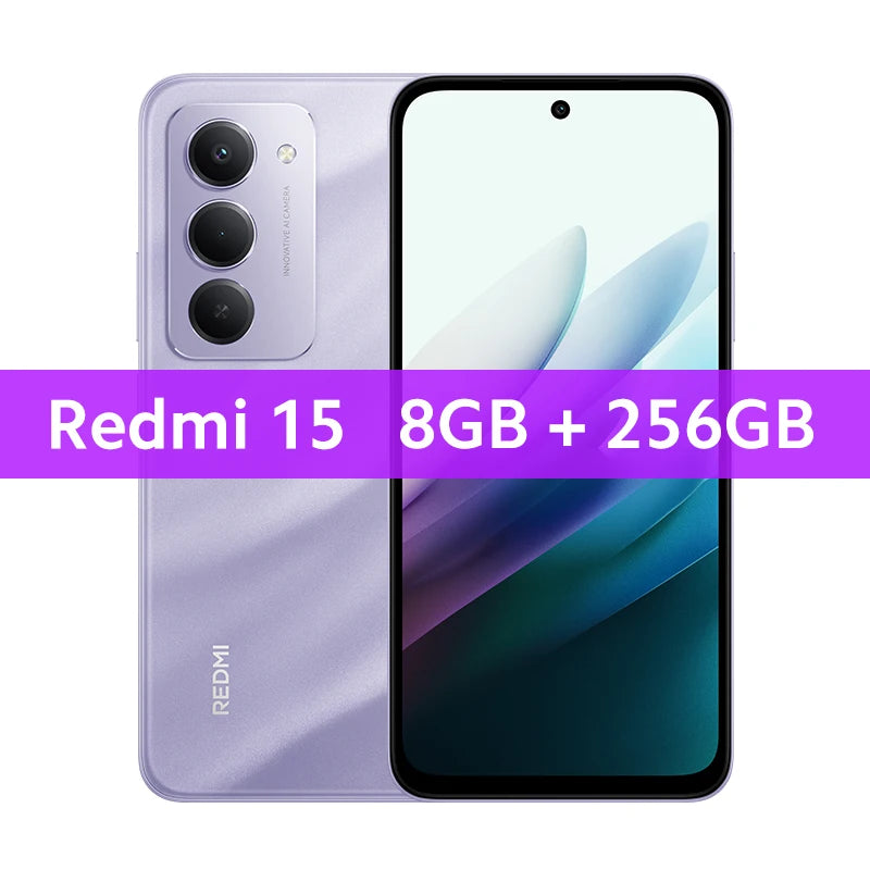 【Brand+】Redmi 15 Global Version Smartphone 6.9" 50MP 7000mAh battery 33W fast charging IP64 Snapdragon® 685 Mobile Platform