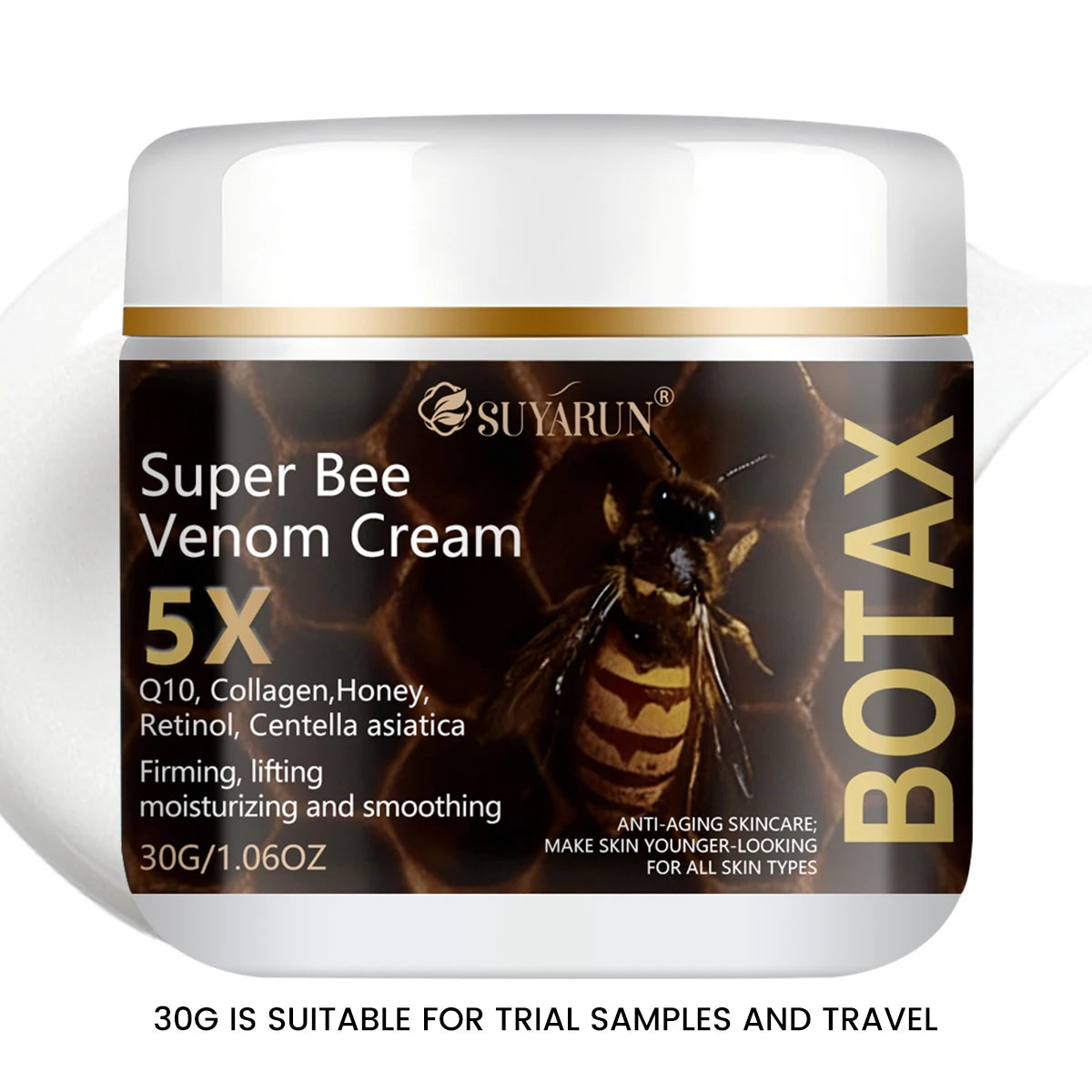 SUYARUN Super Bee Venom Botax Cream - Anti-Wrinkle, Firming & Hydrating Facial Treatment, For All Skin Types, Free Shipping.