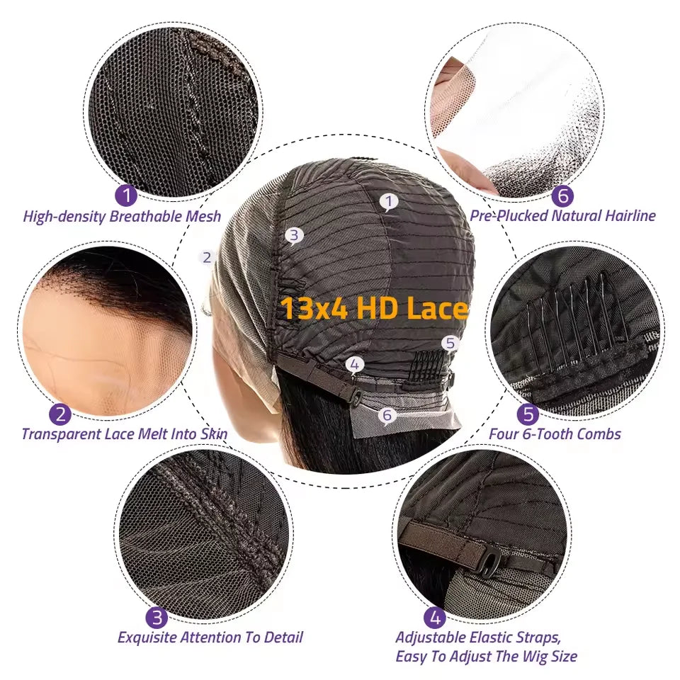 40 46 P4/27 Highligh Body Wave Ombre Brown 13x6 hd lace frontal wig  Wigs 13x4 HD Lace PrePlucked human hair For Women