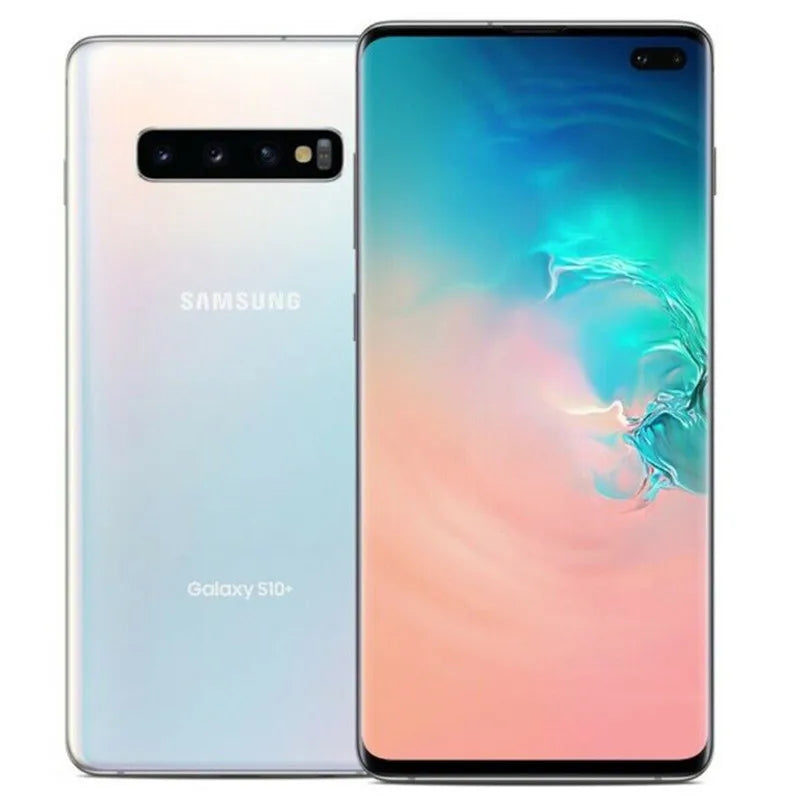 Samsung Galaxy S10+ G975U1 S10 Plus 6.4" OLED 8/128/512GB 12/1TB Snapdragon NFC 4G LTE Original Unlocked Android Cell Phone