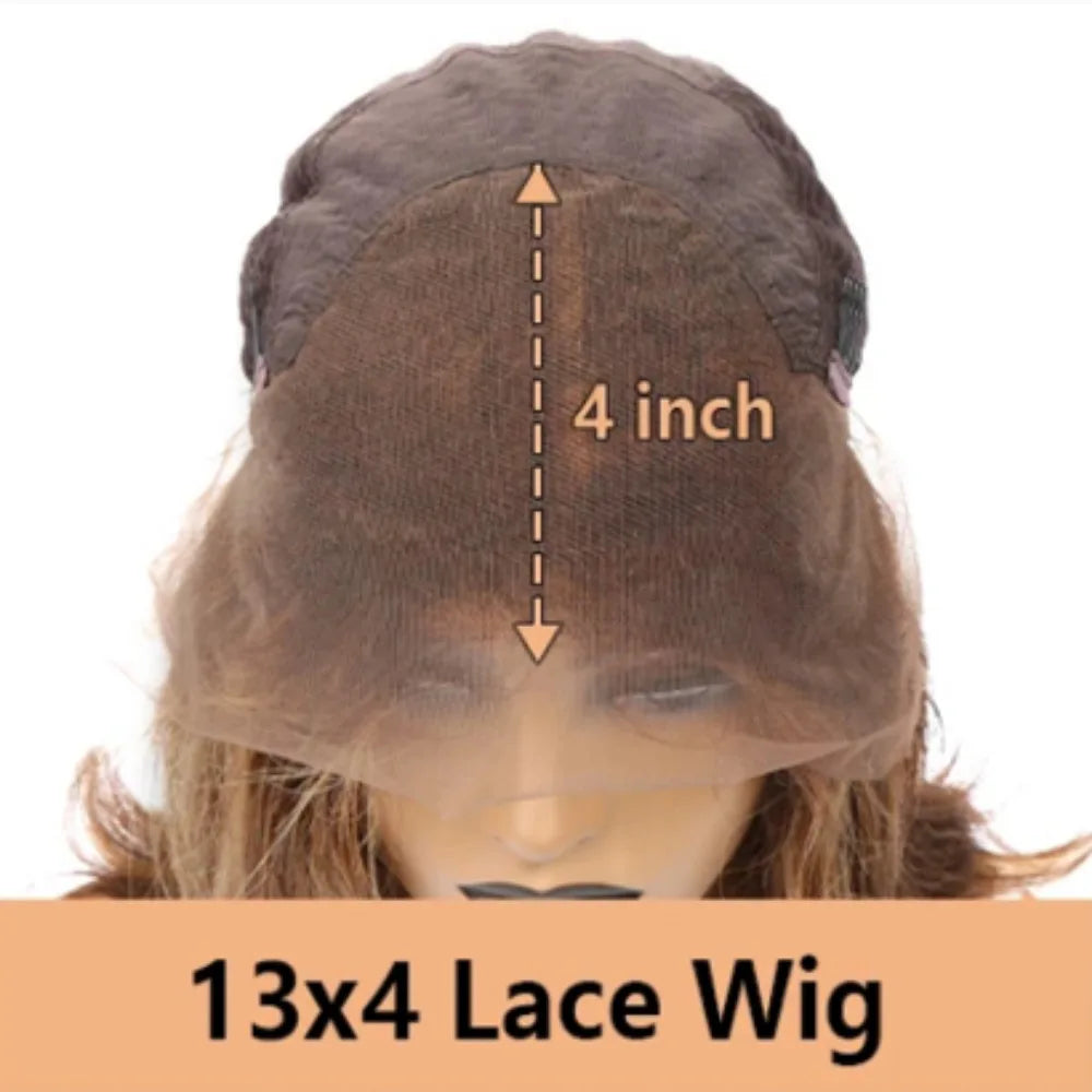 P4/27 Highlight Body Wave Wig  13x6 HD Lace Front Human Hair 13x4 Transparent Lace Wigs Human Hair  Pre Plucked 200 Density