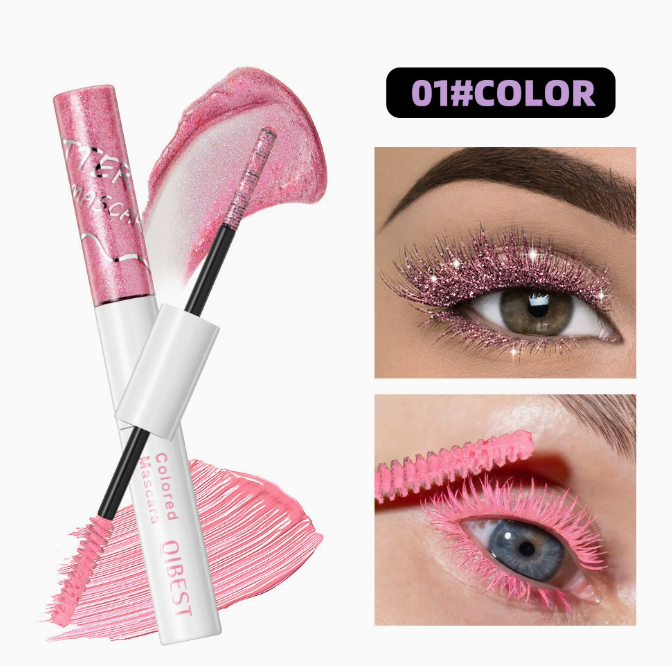 2 in 1 Dual End Mascara with Colored Shimmer and Matte Finish, Waterproof & Smudge Proof